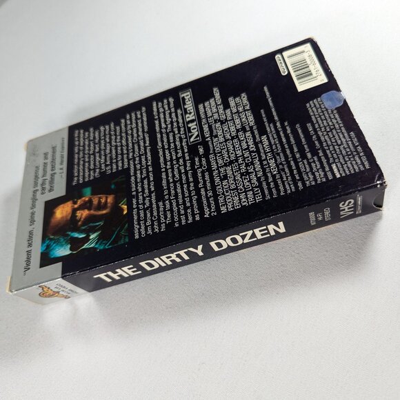 3/$15 Vintage VHS tape THE DIRTY DOZEN Classic Action movie - Picture 2 of 3